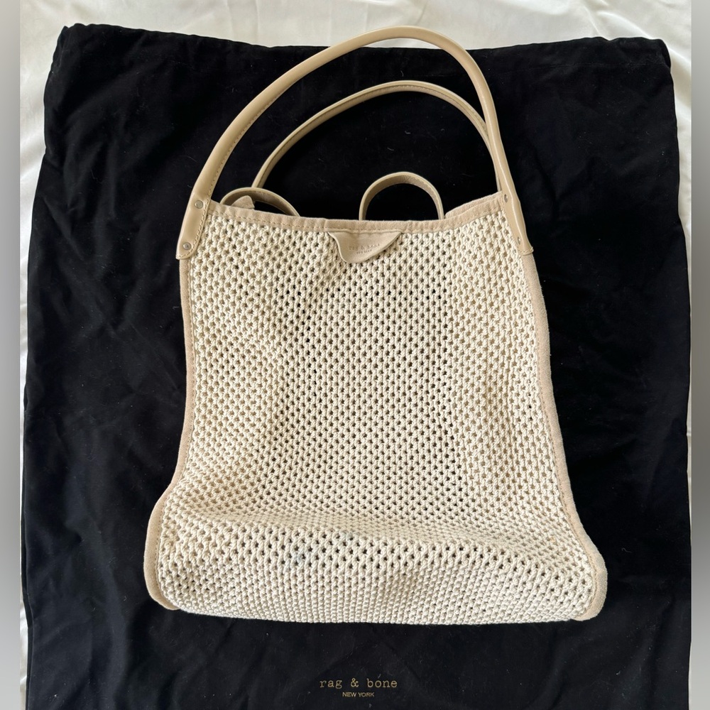 Rag and Bone summertime crochet tote